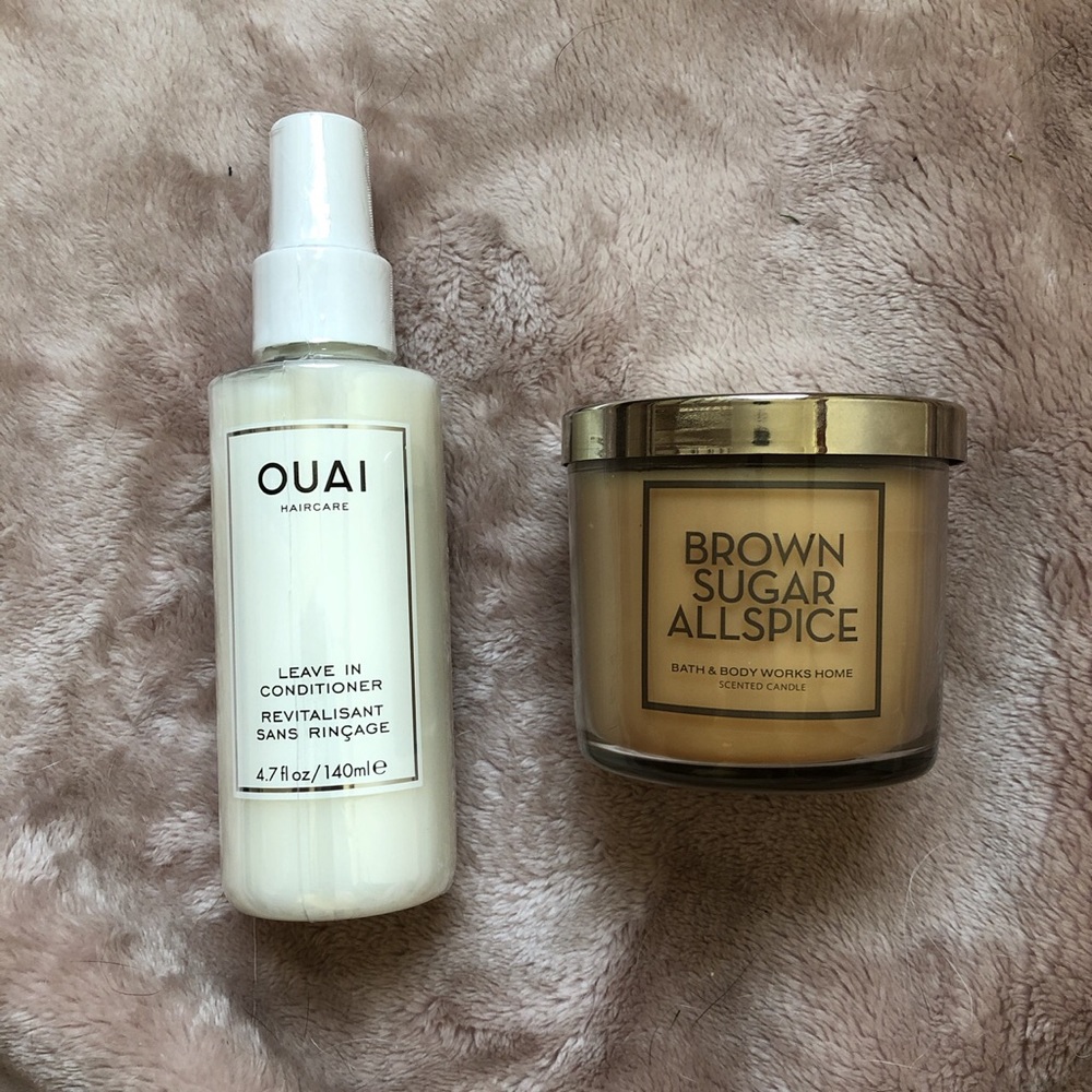 Bath&BodyWorks Candle and OUAI conditioner